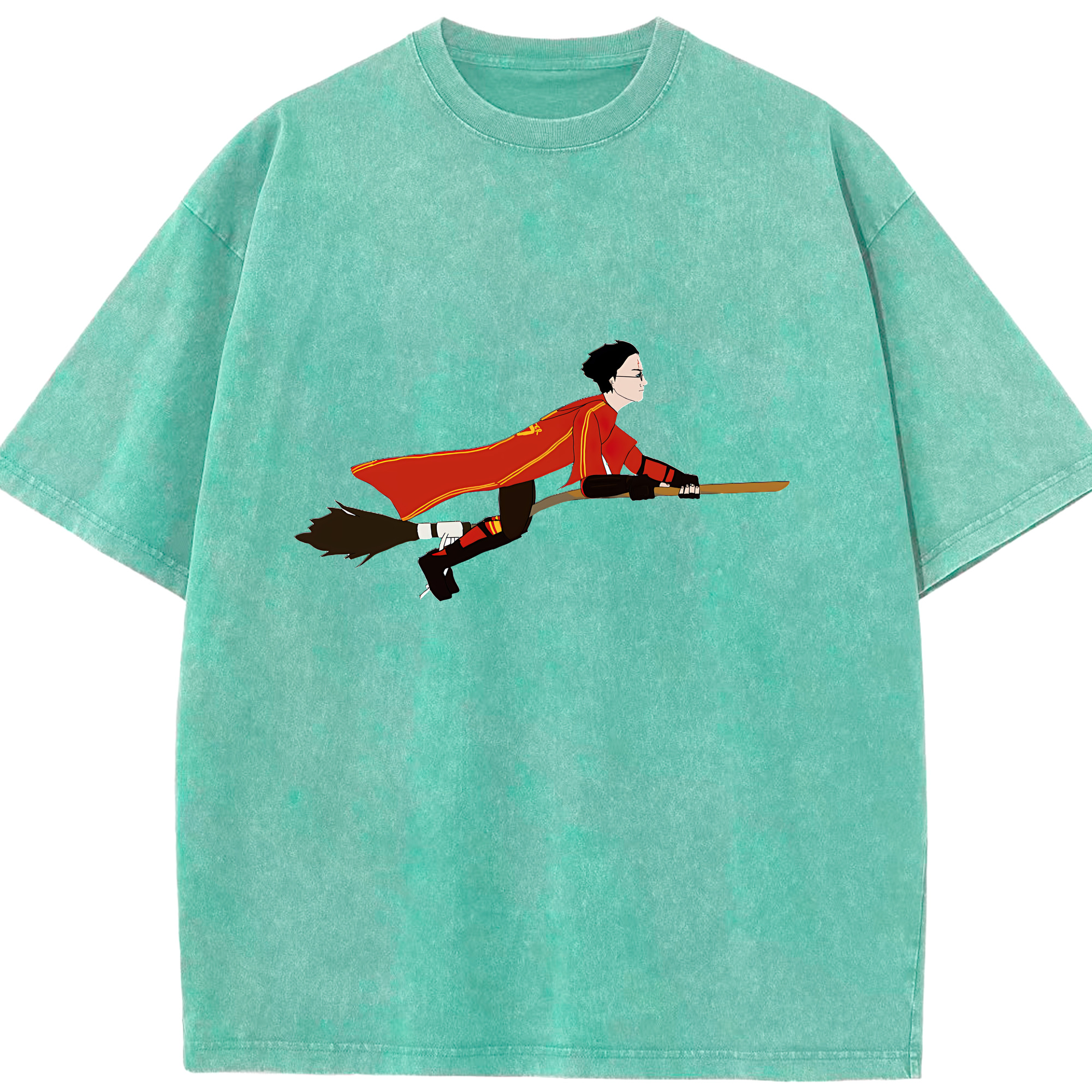 （画像用） Harry Potter ハリー・ポッターシリーズ 綿100% ヴィンテージ風 半袖Tシャツ（フロントプリント）